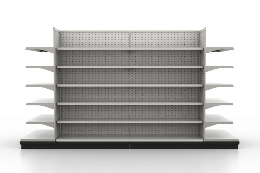 Retail gondola shelving